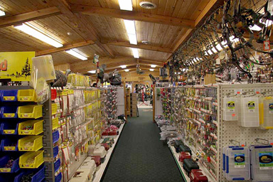 Log Cabin Store sporting goods department